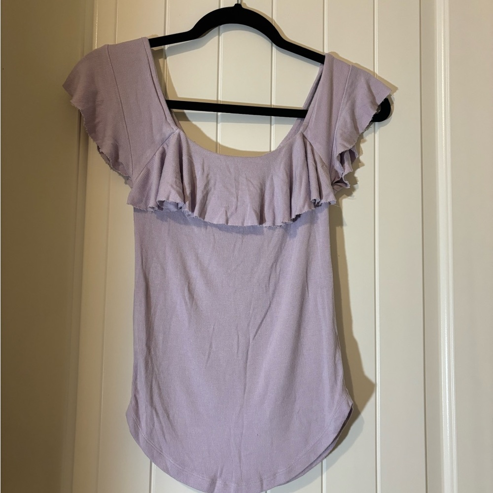 Free People Purple off the should top